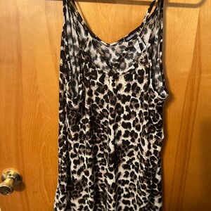 Leopard Print Sleeveless Top